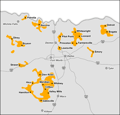 north central service areas